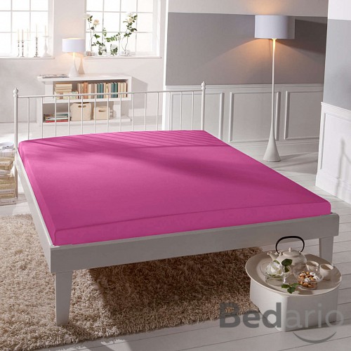 Jersey prostěradlo 160x200 Premium - Fuchsiová