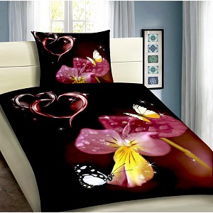 3D povlečení 140x200+70x90 Violka