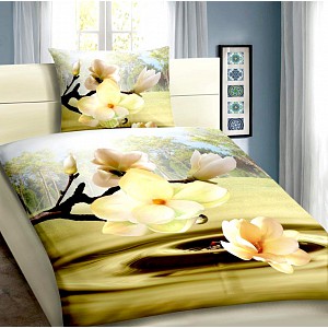 3D povlečení 140x200+70x90 Magnolie