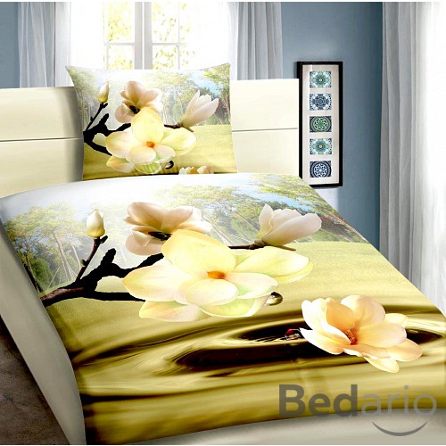 3D povlečení 140x200+70x90 Magnolie