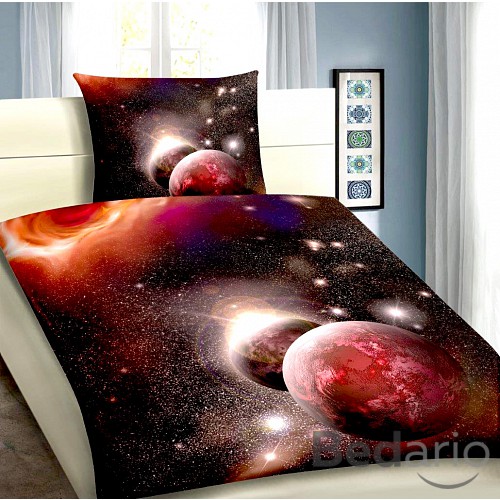 3D povlečení 140x200+70x90 Planety