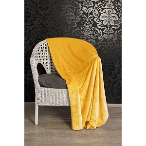 Mikroflanelová deka Premium 150x200 - Zlatá