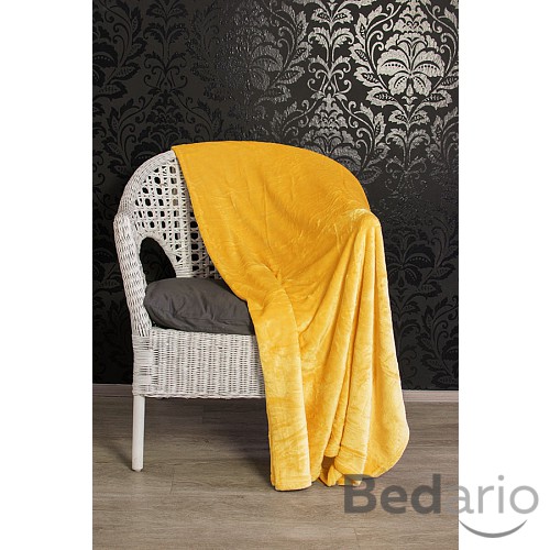 Mikroflanelová deka Premium 150x200 - Zlatá