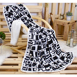 Deka beránek 150x200 - Černobílé bludiště