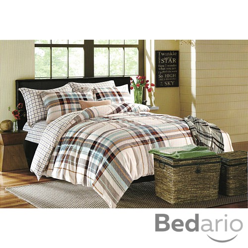 Prošívaný dekorační přehoz 240x260 Karo béžové