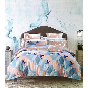 Prošívaný dekorační přehoz 240x260 Bird geometric