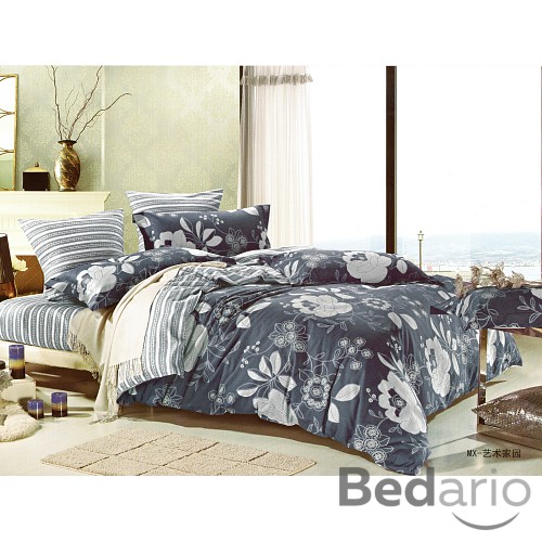 Prošívaný dekorační přehoz 240x260 Deep blue garden