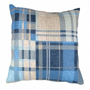 Bavlněný povlak Karo modré 40x40