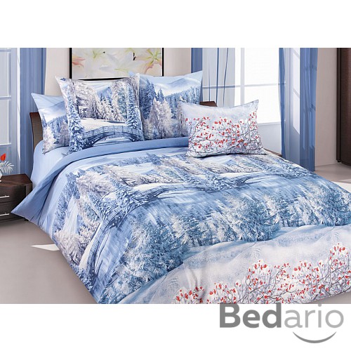 Perkálové povlečení Zima 220x200+2x70x90