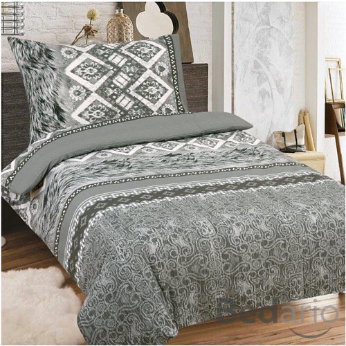 Krepové povlečení TOP 140x200+70x90 ORIENT GREY