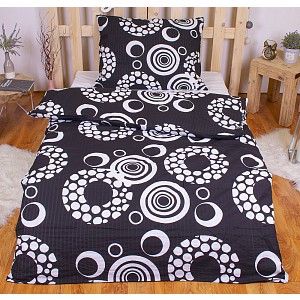 Krepové povlečení EXCLUSIVE 140x200+70x90 Bubble