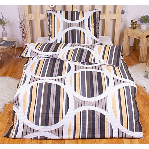 Krepové povlečení EXCLUSIVE 140x200+70x90 Pruhování