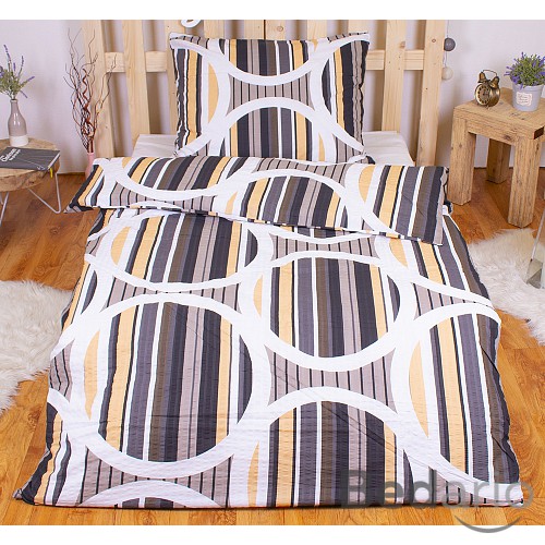 Krepové povlečení EXCLUSIVE 140x200+70x90 Pruhování