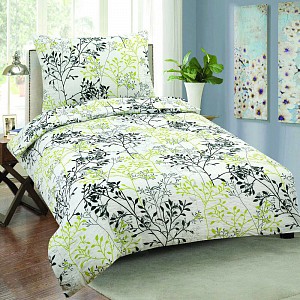 Krepové povlečení EXCLUSIVE 140x200+70x90 Větvička