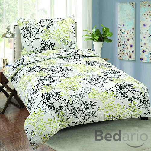 Krepové povlečení EXCLUSIVE 140x200+70x90 Větvička