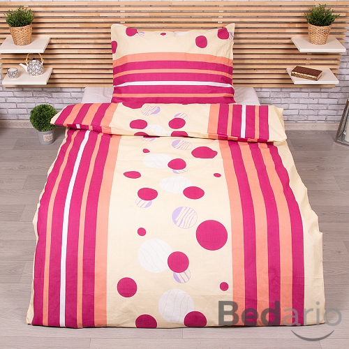 Bavlněné povlečení Exclusive 140x200+70x90 Kolečka