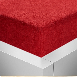 Froté prostěradlo 180x200 Premium - Bordó