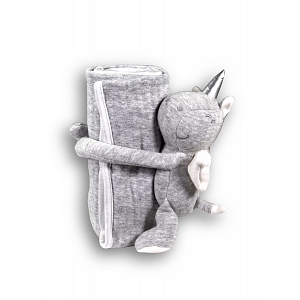 Jednorožec s dekou - šedý