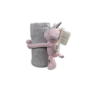 Jednorožec s dekou - růžový