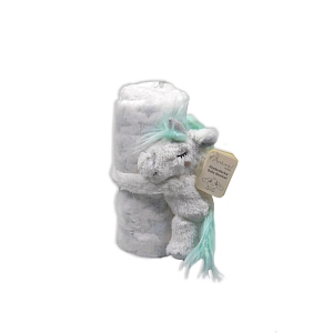 Jednorožec s plyšovou dekou - Mentolová