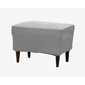 Potah na taburet Gisela - Šedá