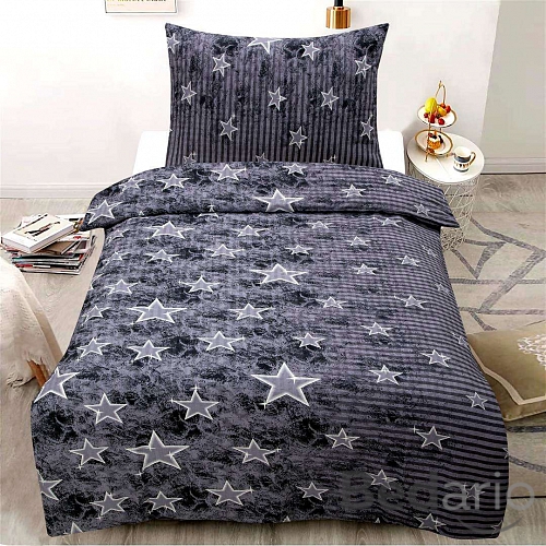 Krepové povlečení ECONOMY 140x200+70x90 Obla