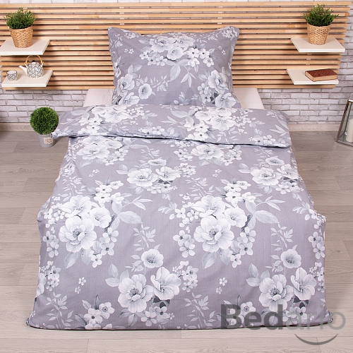 Bavlněné povlečení 140x200+70x90 Belle grey