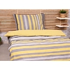 Bavlněné povlečení 140x200+70x90 Proužek zelený