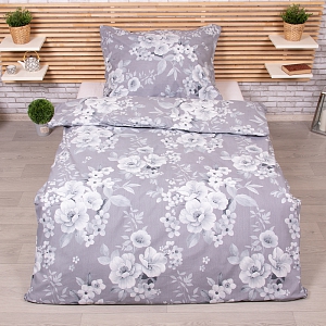 Prodloužené bavlněné povlečení 140x220+70x90 Belle grey