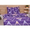 Bavlněné povlečení 140x200+70x90 Pyramidy fialové