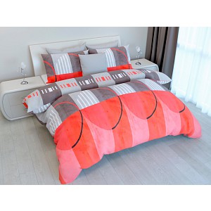 Mikroplyšové povlečení Premium 140x200+70x90 Moderna