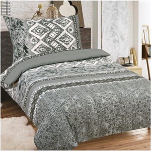 Bavlněné povlečení 140x200+70x90 Orient Grey