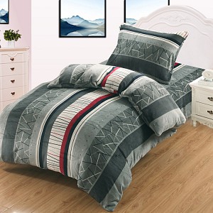 Mikroplyšové povlečení Premium 140x200+70x90 Stripes