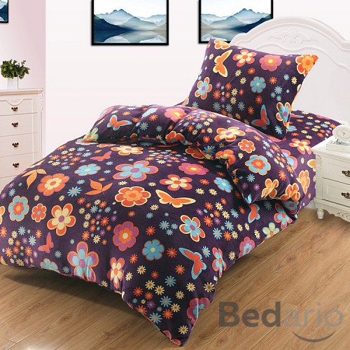 Mikroplyšové povlečení Premium 140x200+70x90 Glee