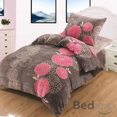 Mikroplyšové povlečení Premium 140x200+70x90 Moderate