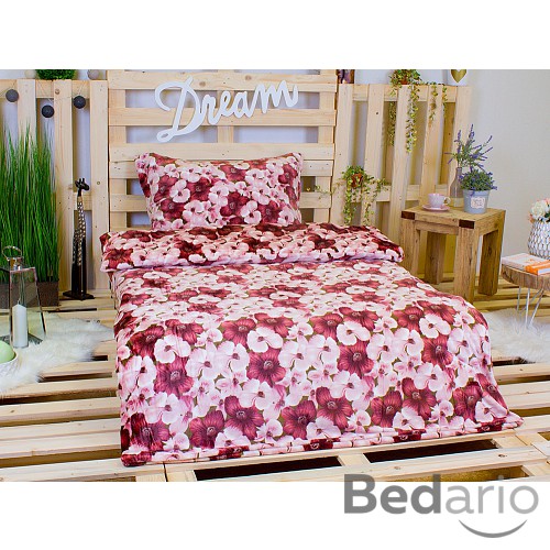 Mikroplyšové povlečení Premium 140x200+70x90 Viola 3D