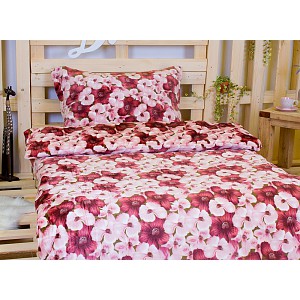 Mikroplyšové povlečení Premium 140x200+70x90 Viola 3D