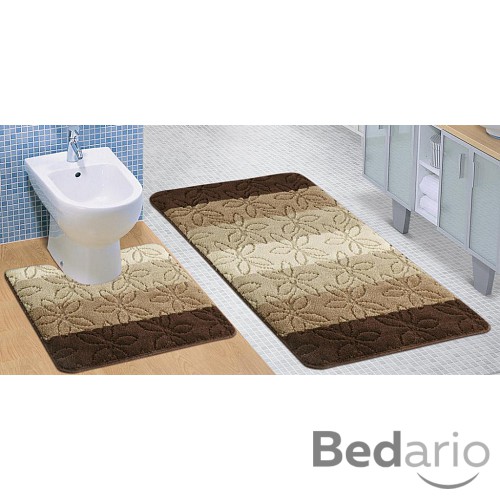 Koupelnová a WC předložka Helga hnědá