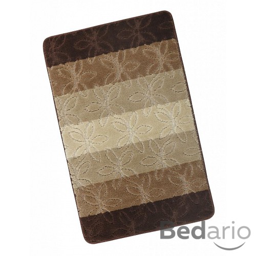 Koupelnová předložka před vanu 60x100cm Helga hnědá