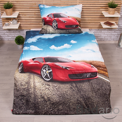 3D povlečení 140x200+70x90 Supersport