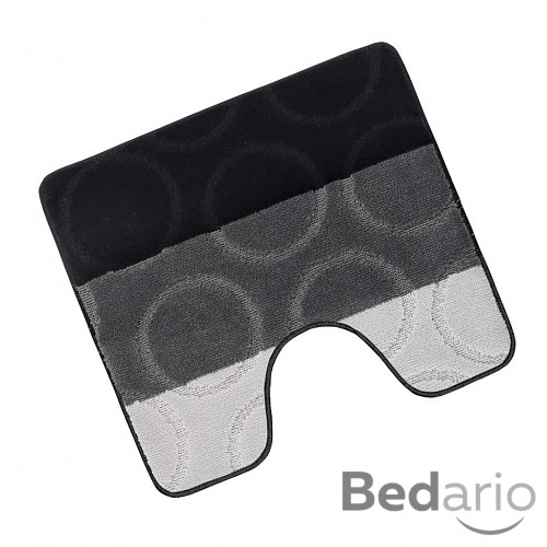 WC předložka 50x60cm šedé kroužky