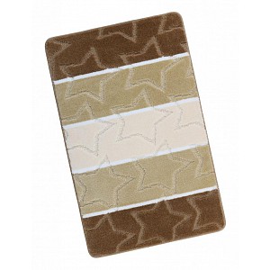Koupelnová předložka 60x100cm béžové hvězdy