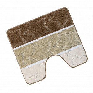 WC předložka 50x60cm béžové hvězdy