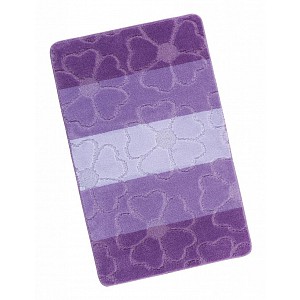 Koupelnová předložka 60x100cm fialové květy