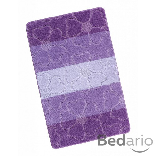 Koupelnová předložka 60x100cm fialové květy