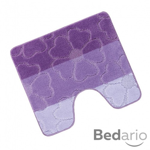 WC předložka 50x60cm fialové květy