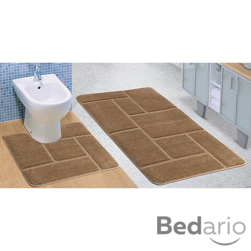 Koupelnová a WC předložka béžová zeď