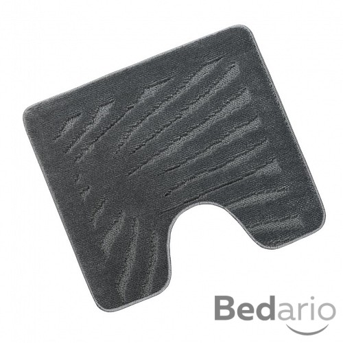 WC předložka 50x60cm šedý list