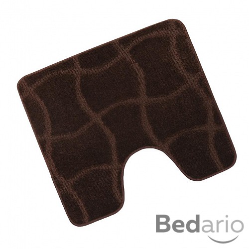 WC předložka 50x60cm hnědá čokoláda