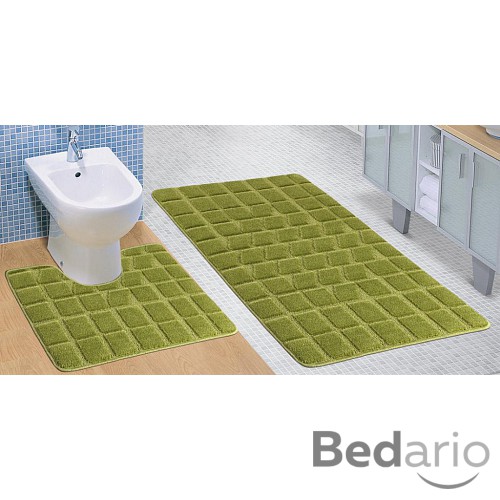 Koupelnová a WC předložka zelený mech